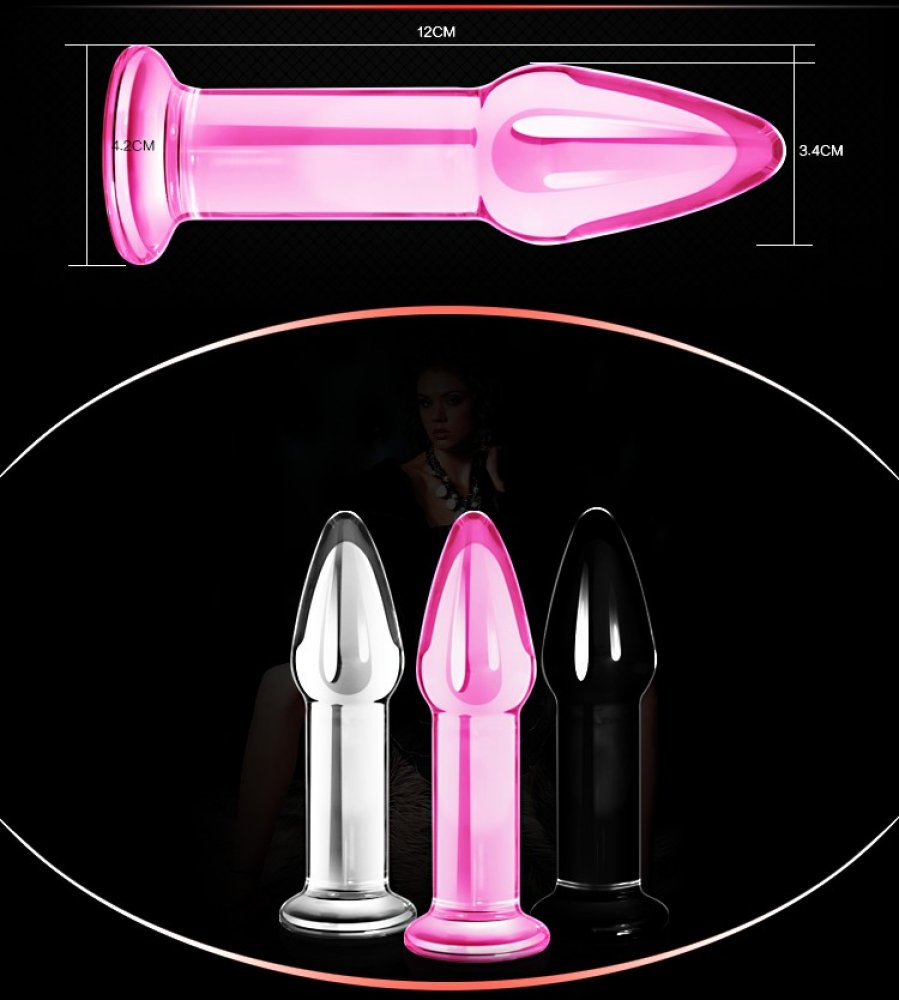 Lovetoy Glass Romance 13 Cm Anal ve Vajinal Cam Plug Dildo