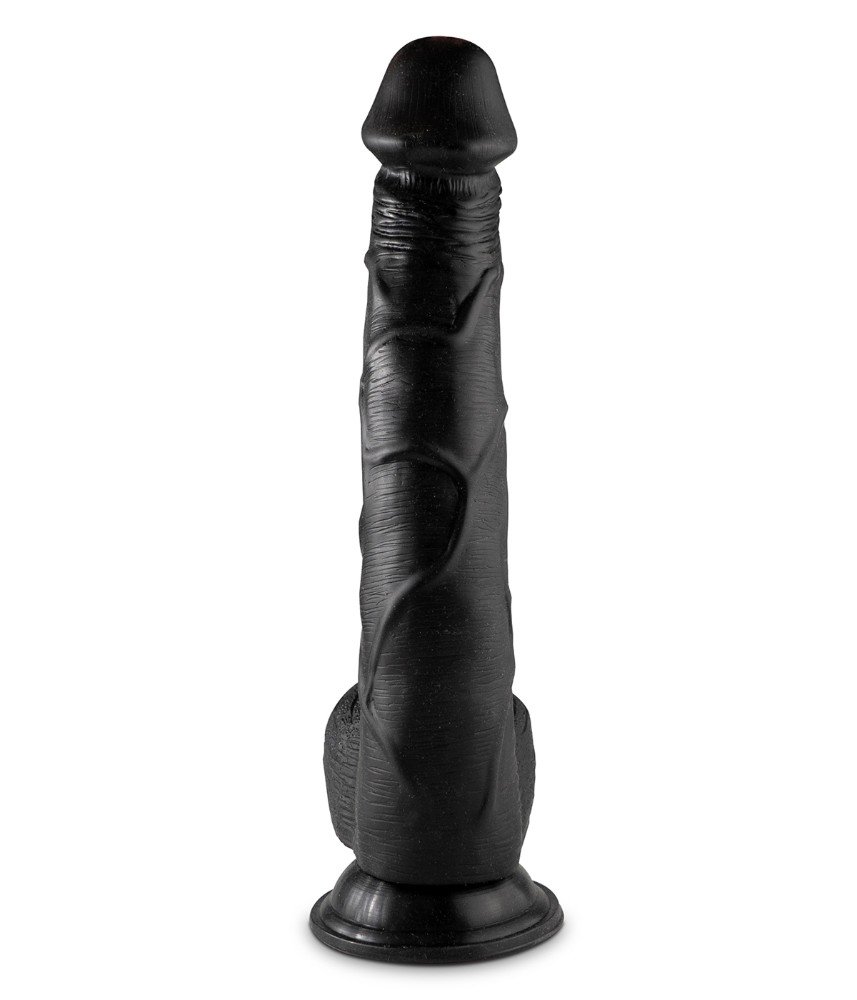 Paddys Cock 35 Cm Damarlı Yumuşak Dev Siyah Realistik Penis