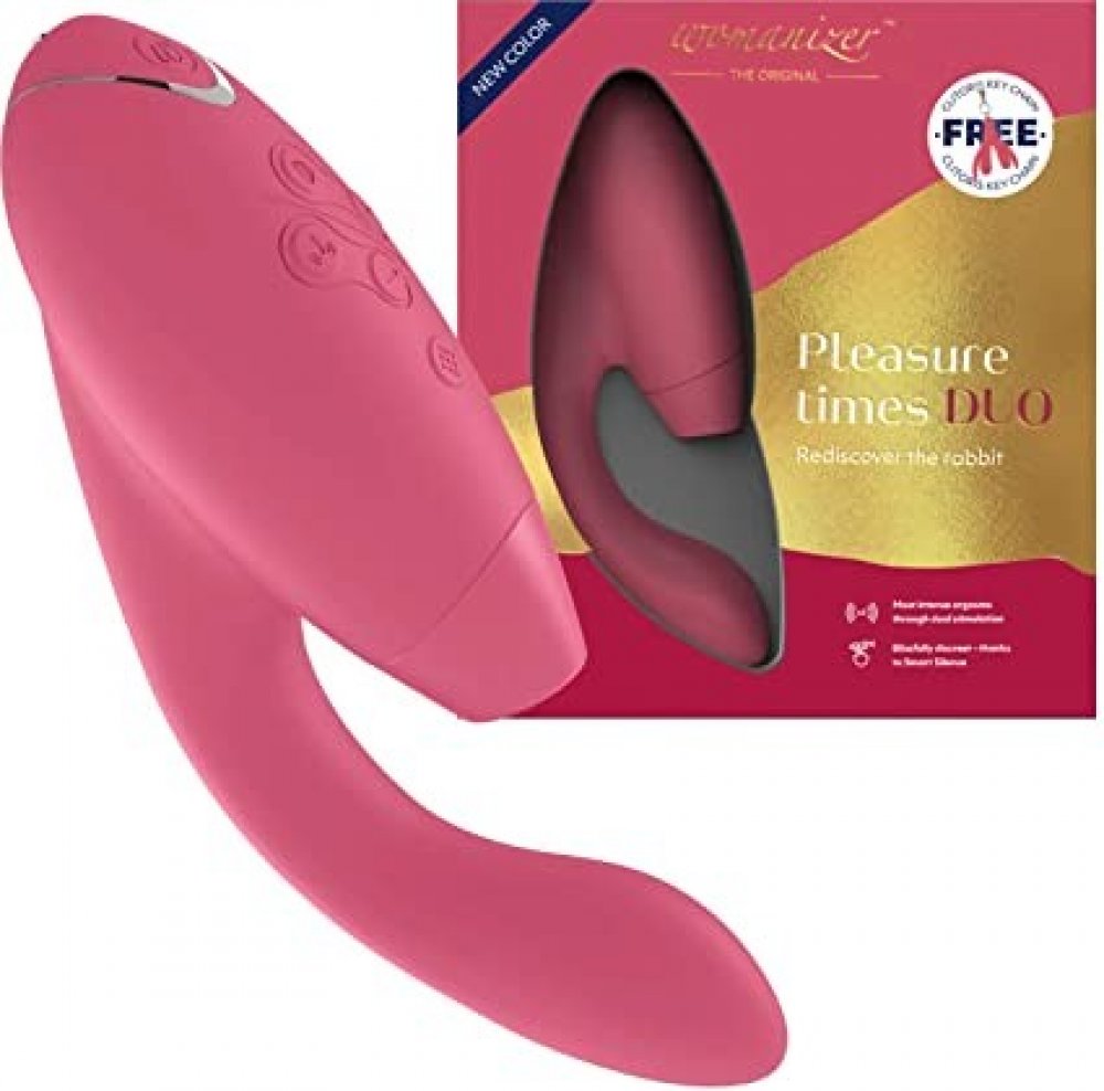 Womanizer Duo Raspberry G-Bölgesi ve Klitoris Uyarıcı Lüks Vibratör