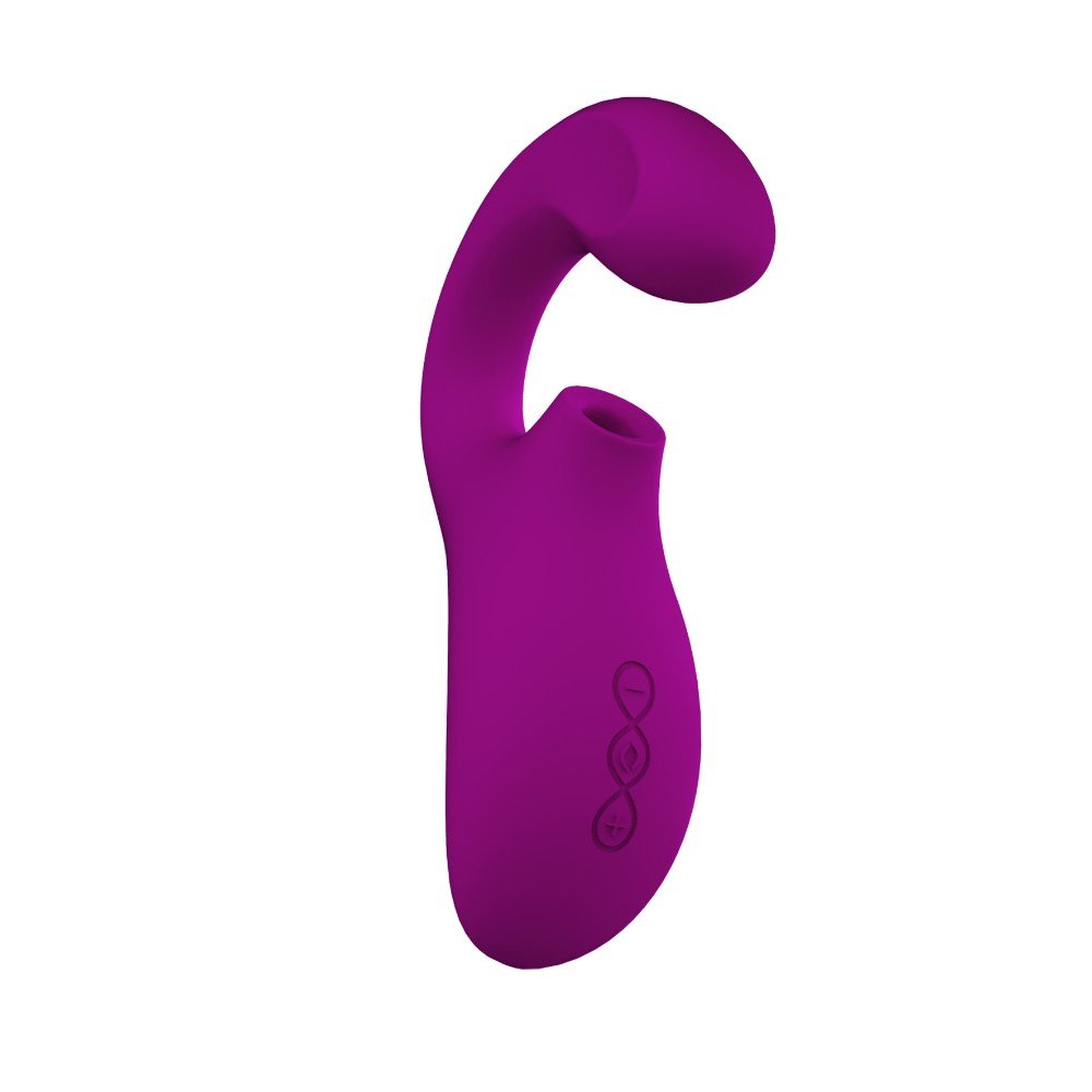 Lelo - Enigma Deep Rose Emiş Yapabilen Çift Etkili Ultra Lüks Masaj Aleti Vibratör