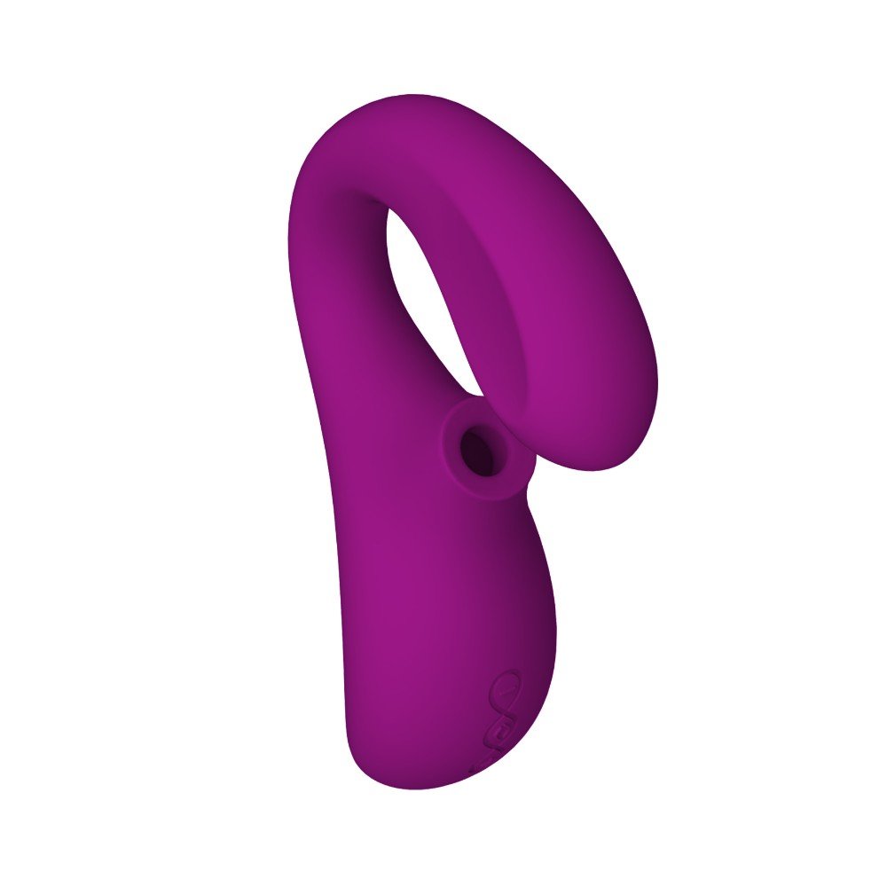 Lelo - Enigma Deep Rose Emiş Yapabilen Çift Etkili Ultra Lüks Masaj Aleti Vibratör