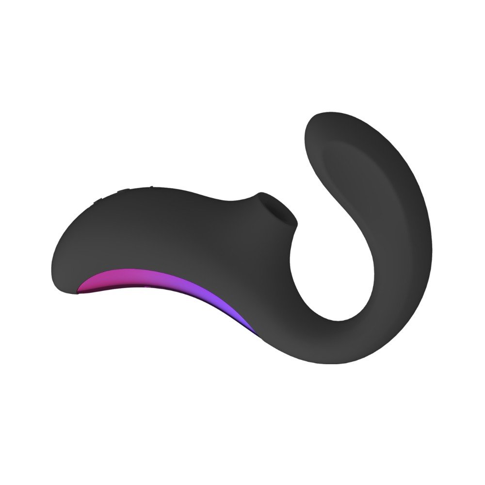 Lelo - Enigma Black Emiş Yapabilen Çift Etkili Ultra Lüks Siyah Masaj Aleti Vibratör