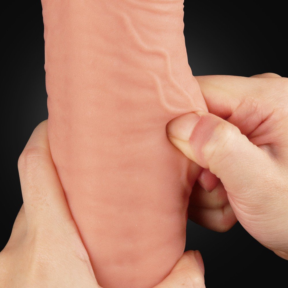 Lovetoy Nature Cock Serisi Özel Yumuşak Dokulu Çift Katmanlı 30 Cm Realistik Penis