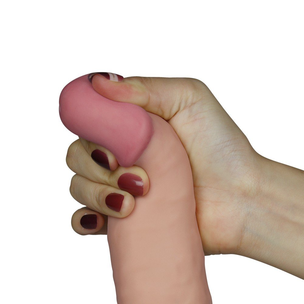 Lovetoy 20 Cm 10 Modlu Titreşimli Ultra Yumuşak Realistik Penis - LV1094