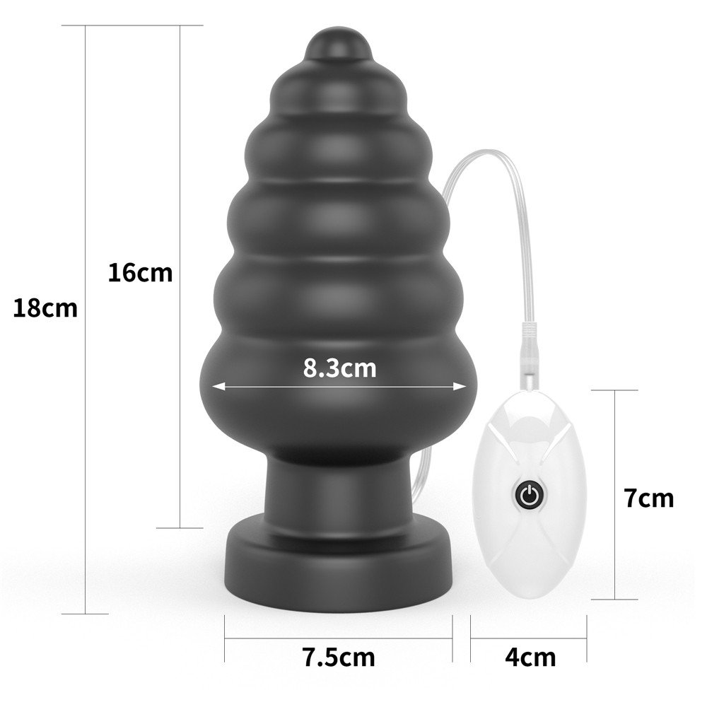 Lovetoy Anal Cracker 18 Cm 10 Modlu Titreşimli Büyük Anal Plug-LV120115