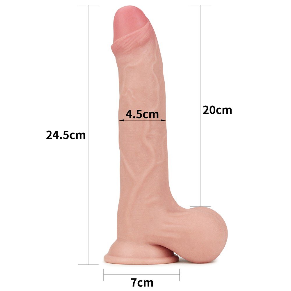 Lovetoy Hareketli Dış Yüzeyli Özel Seri Ultra Gerçekçi 25 Cm Realistik Penis-317007