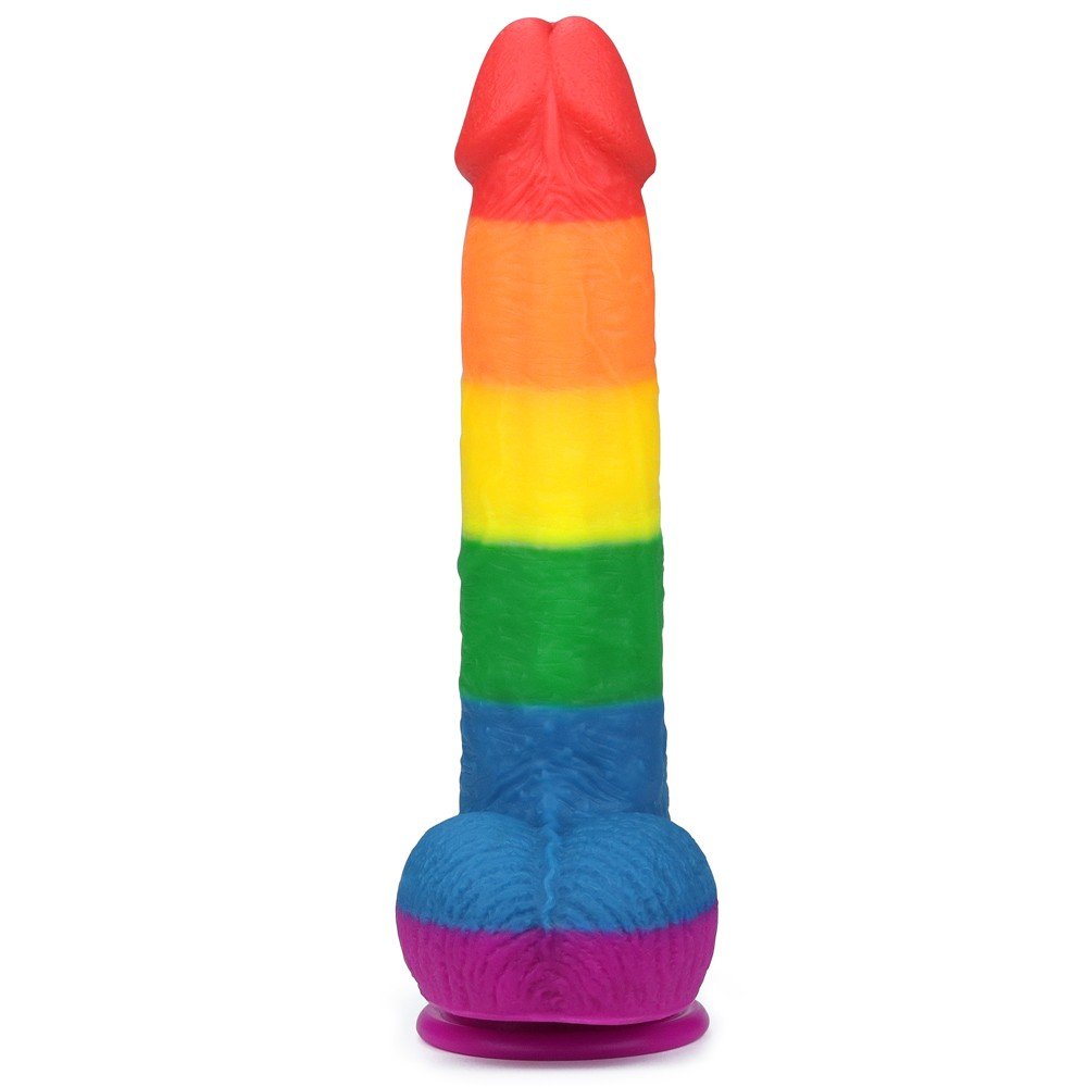 Lovetoy Prider Gökkuşağı Renkli Damarlı 23 Cm Realistik Penis-410028