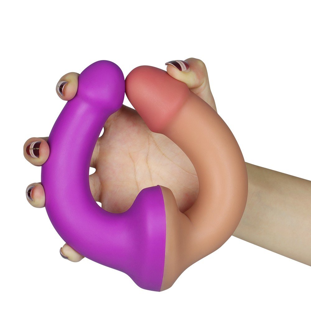 Lovetoy Holy Dong 31 Cm Çift Taraflı Mor Lezbiyen Penis Dildo