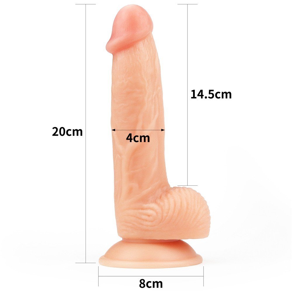 Lovetoy Ultra Yumuşak Yeni Nesil Özel Yumuşak Dokulu 20 Cm Kemerli Penis-1088