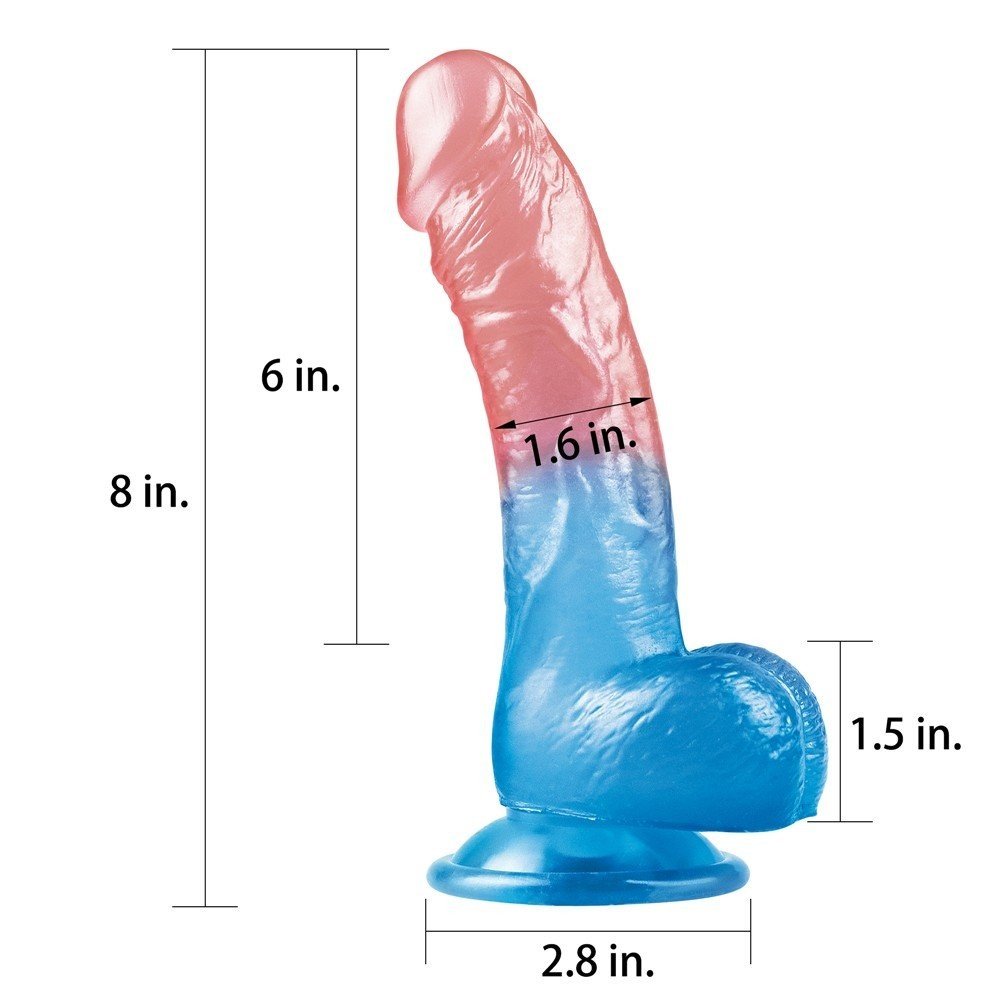 Lovetoy Renkli 20 Cm Ultra Yumuşak Jel Dokulu Kemerli Strap On Dildo