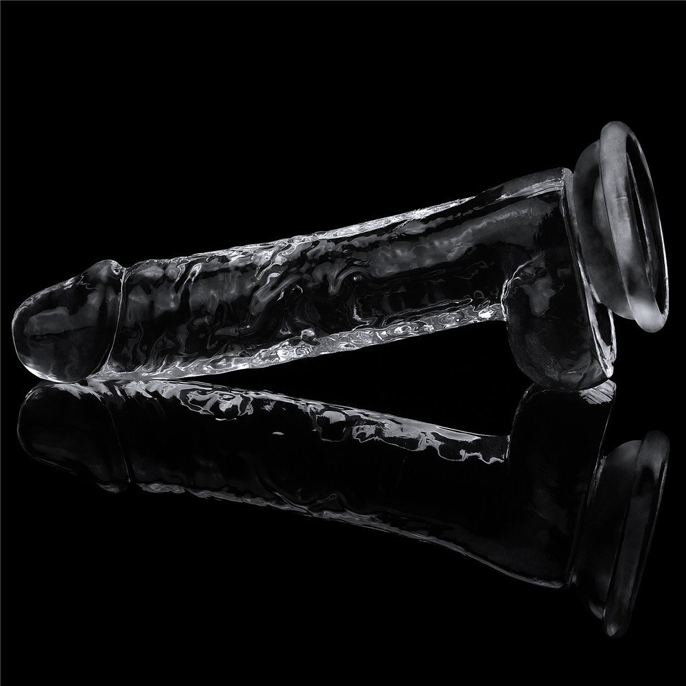 Lovetoy Flawless Clear 19 Cm Yumuşak Şeffaf Kemerli Jel Dildo	