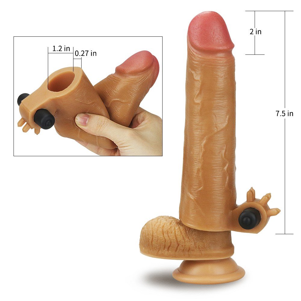 Lovetoy Özel Serisi Ektra Yumuşak 5 Cm Uzatmalı Titreşimli Penis Kılıfı