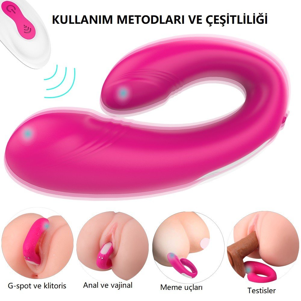 Heart 9 Fonksiyonlu Titreşimli Kumandalı G-Noktası ve Klitoris Vibratör