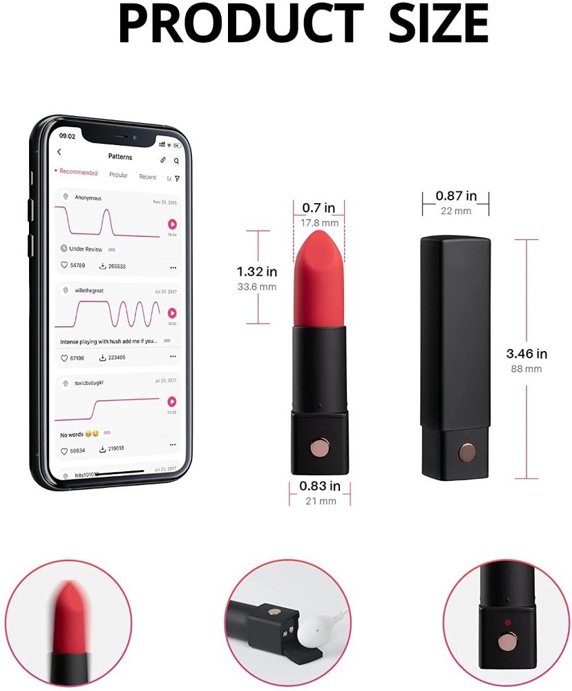 Lovense Exomoon Telefon Kontrollü Mini Ruj Vibratör