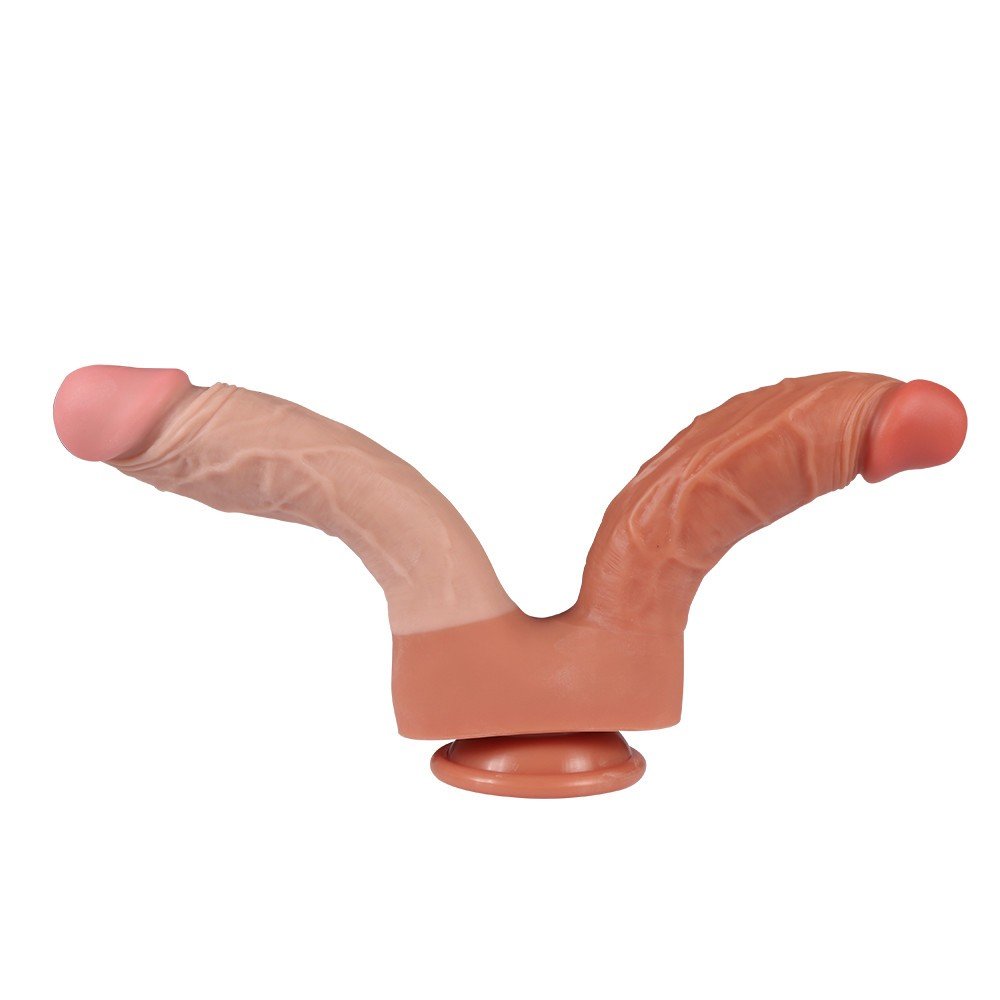 Dildo Series 21 Cm Yumuşak Esnek Realistik Double Penis