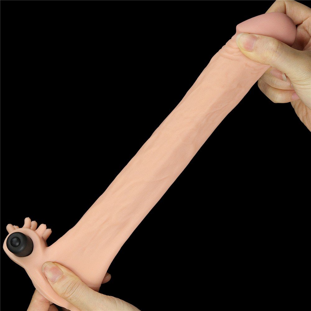 Lovetoy X-TENDER Realistik Titreşimli Uzatmalı Penis Kılıfı-LV1064F