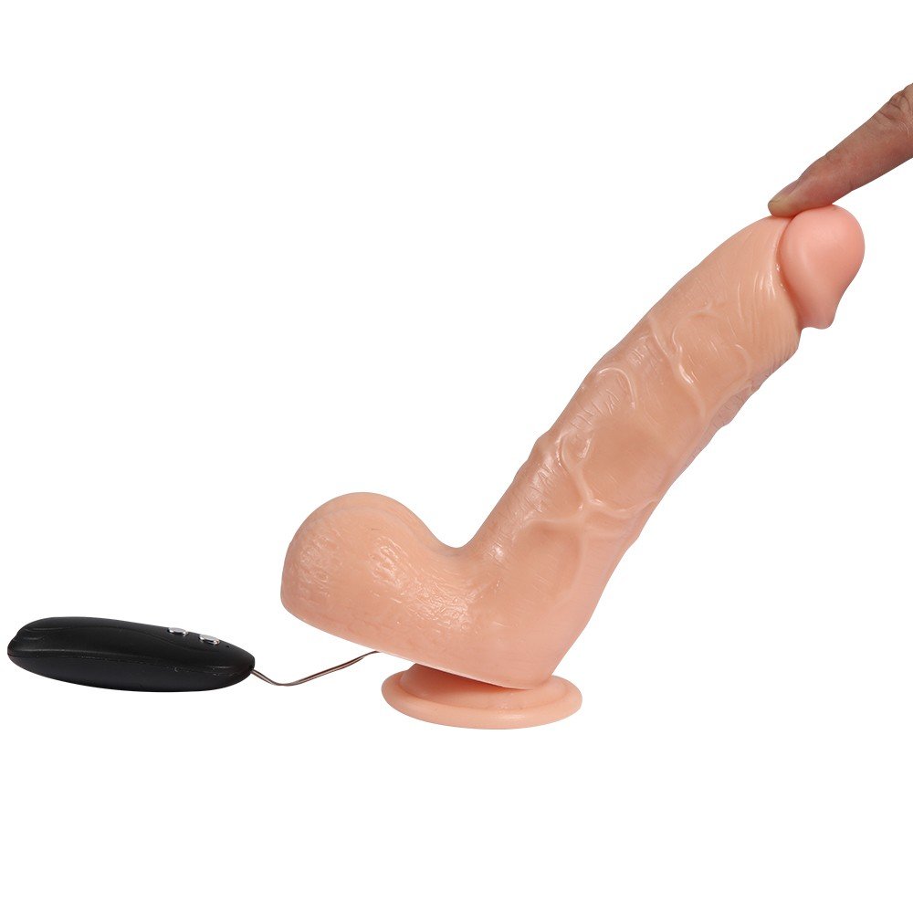 Dildo Series Adam 20 Cm Titreşimli 10 Modlu Realistik Penis