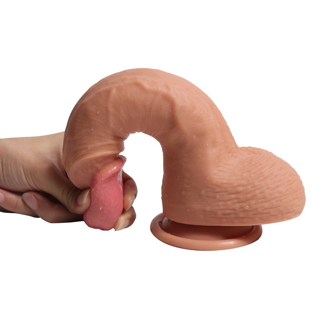 Hercules 22 cm Extra Gerçekçi Çift Katmanlı Belden Bağlamalı Penis