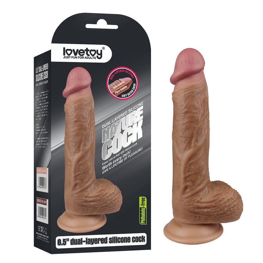 Lovetoy Nature Cock Serisi Özel Çift Katmanlı 21 Cm Realistik Penis