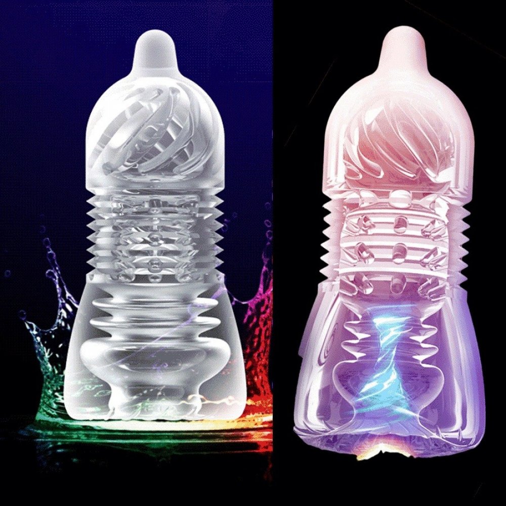 Leten Air İçi Tırtıklı Ultra Yumuşak Mastürbatör Kırmızı-04