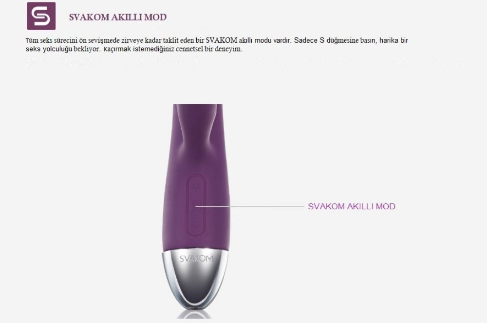 Svakom Alice Rabbit Akıllı Moda Sahip Vibratör (Kutusuz Sıfır Ürün)