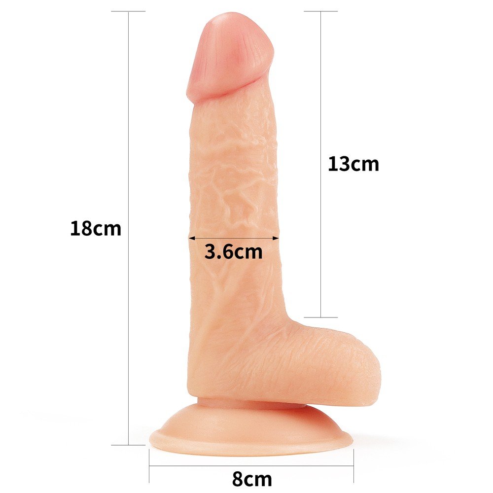 Love Toy Yeni Nesil Ultra Yumuşak Özel Dokulu 18 Cm Realistik Penis-1087