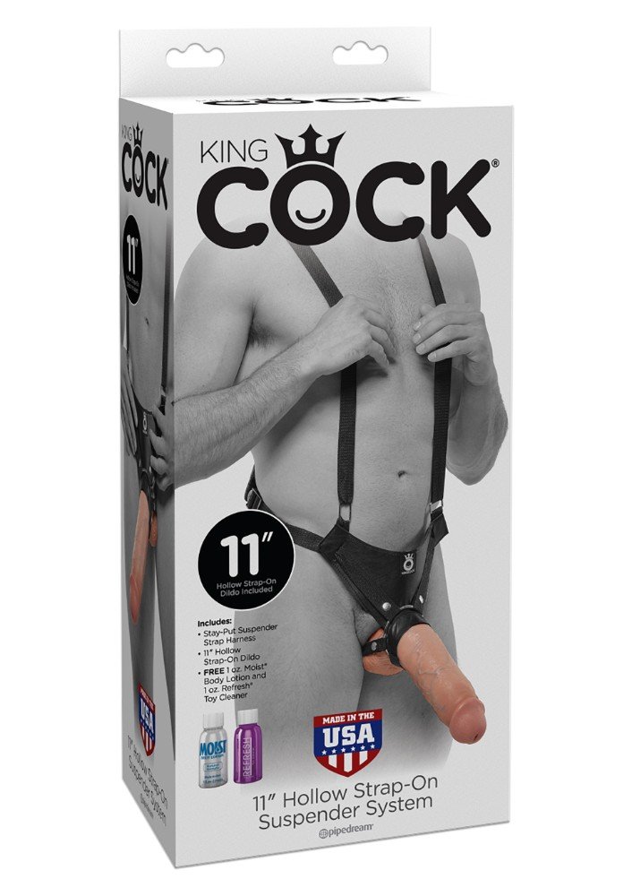 Pipedream King Cock 27 Cm Özel Askı Sistemli İçi Boş Kemerli Penis