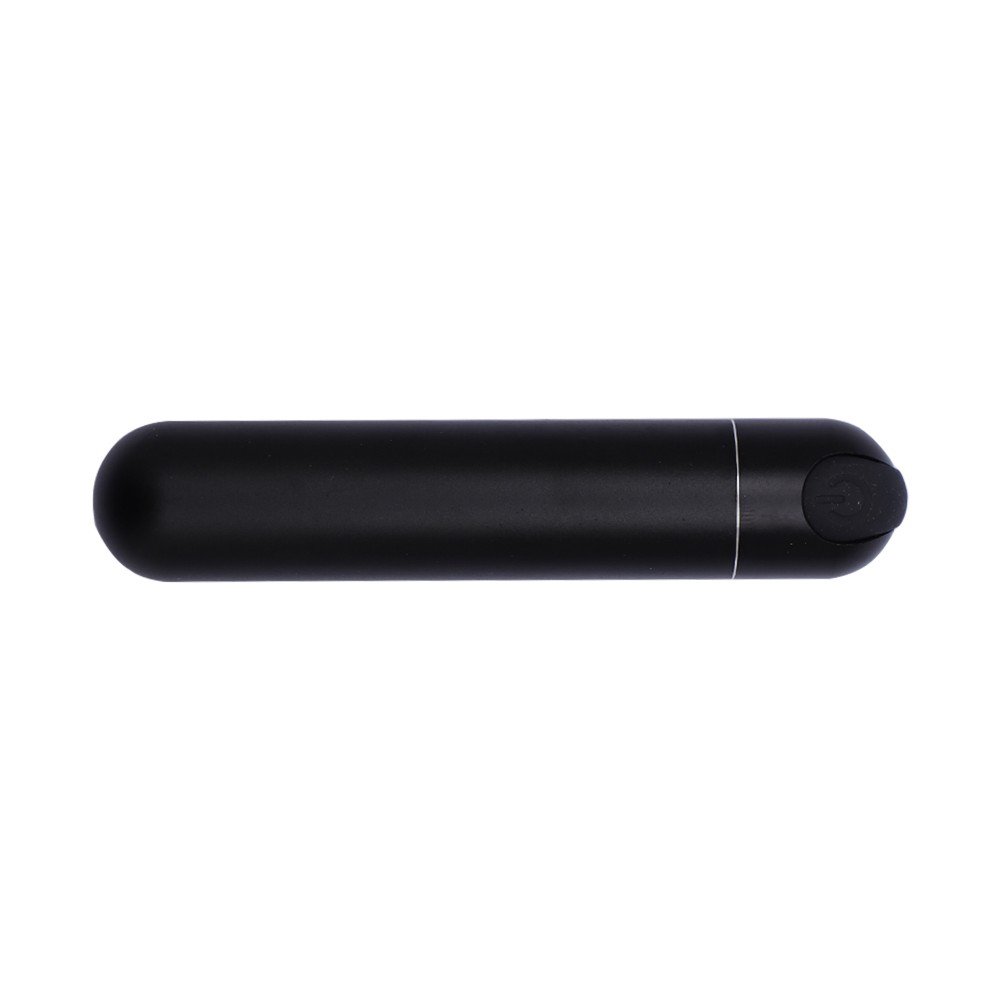 10 Titreşim Fonksiyonlu Şarjlı Su Geçirmez Siyah Metal Mini Güçlü Vibratör
