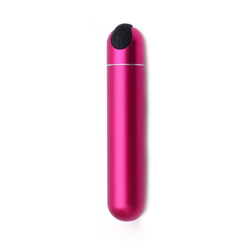 10 Titreşim Fonksiyonlu Şarjlı Su Geçirmez Pembe Metal Mini Vibratör