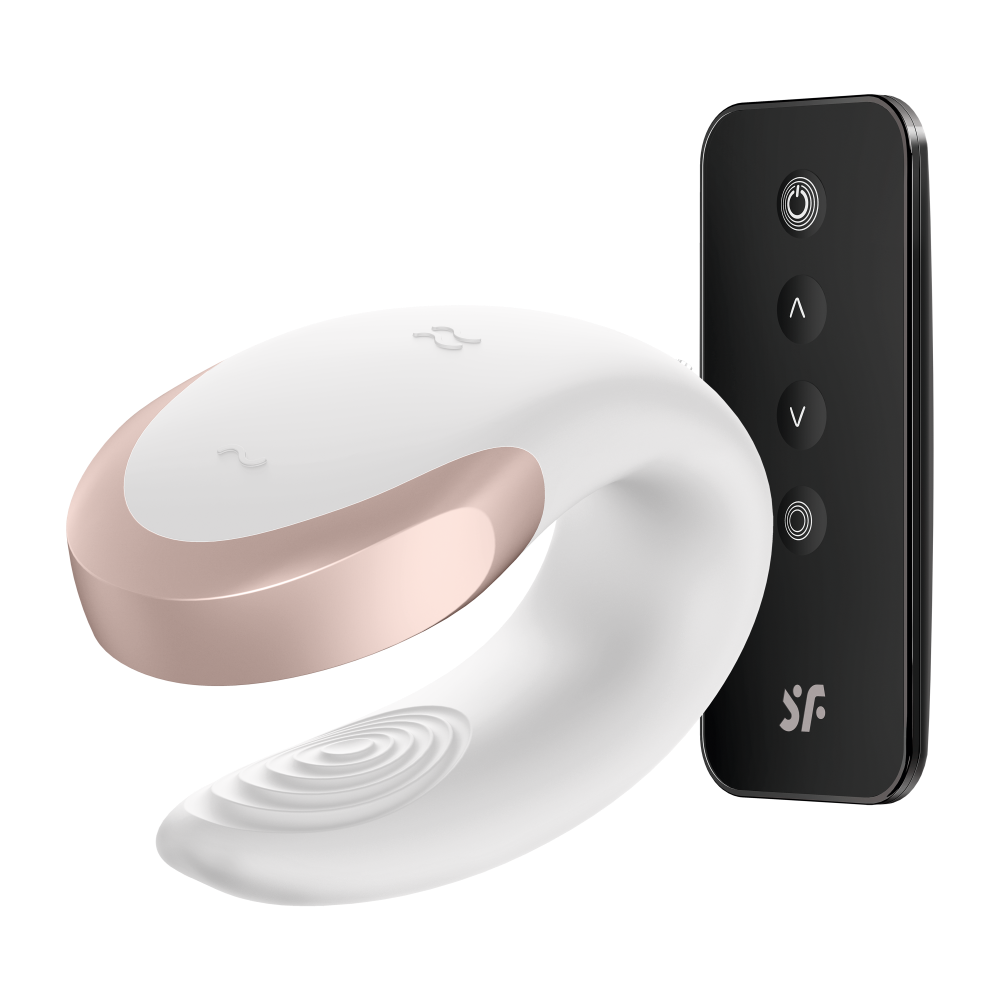 Satisfyer Double Love White Telefon Kontrollü Çiftlere Özel Vibratör