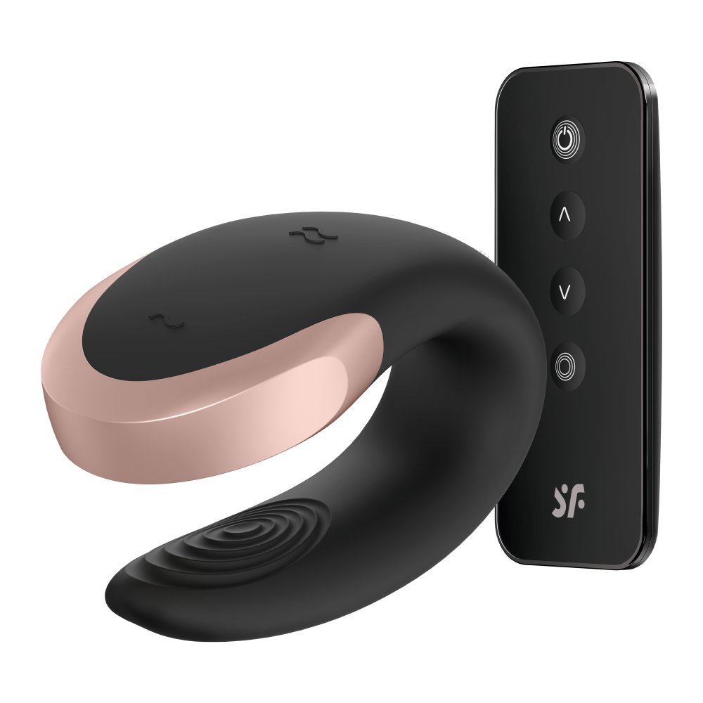 Satisfyer Double Love Black Telefon Kontrollü Çiftlere Özel Vibratör