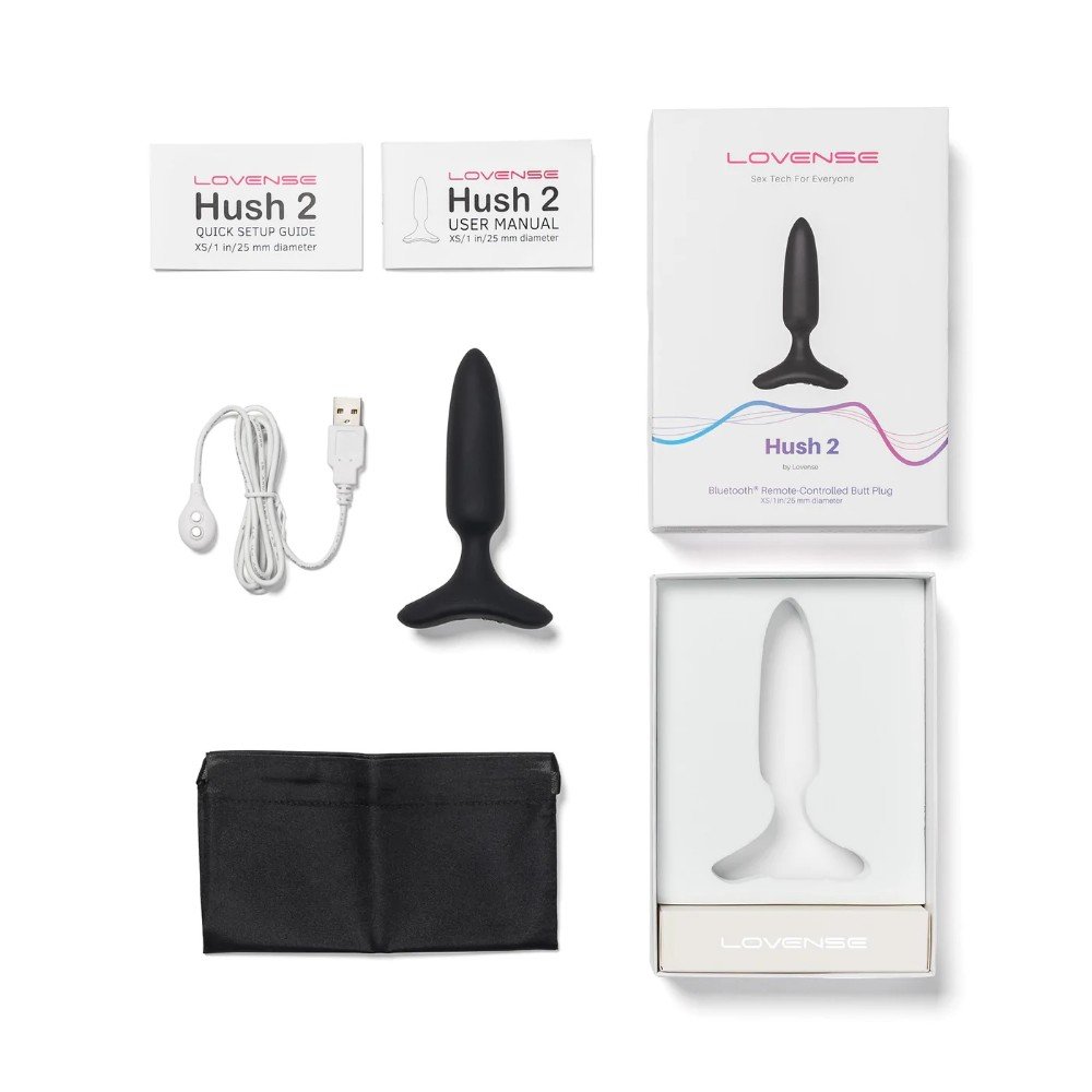 Lovense Hush 2 Akıllı Telefon Kontrollü 1 İnch Anal Plug