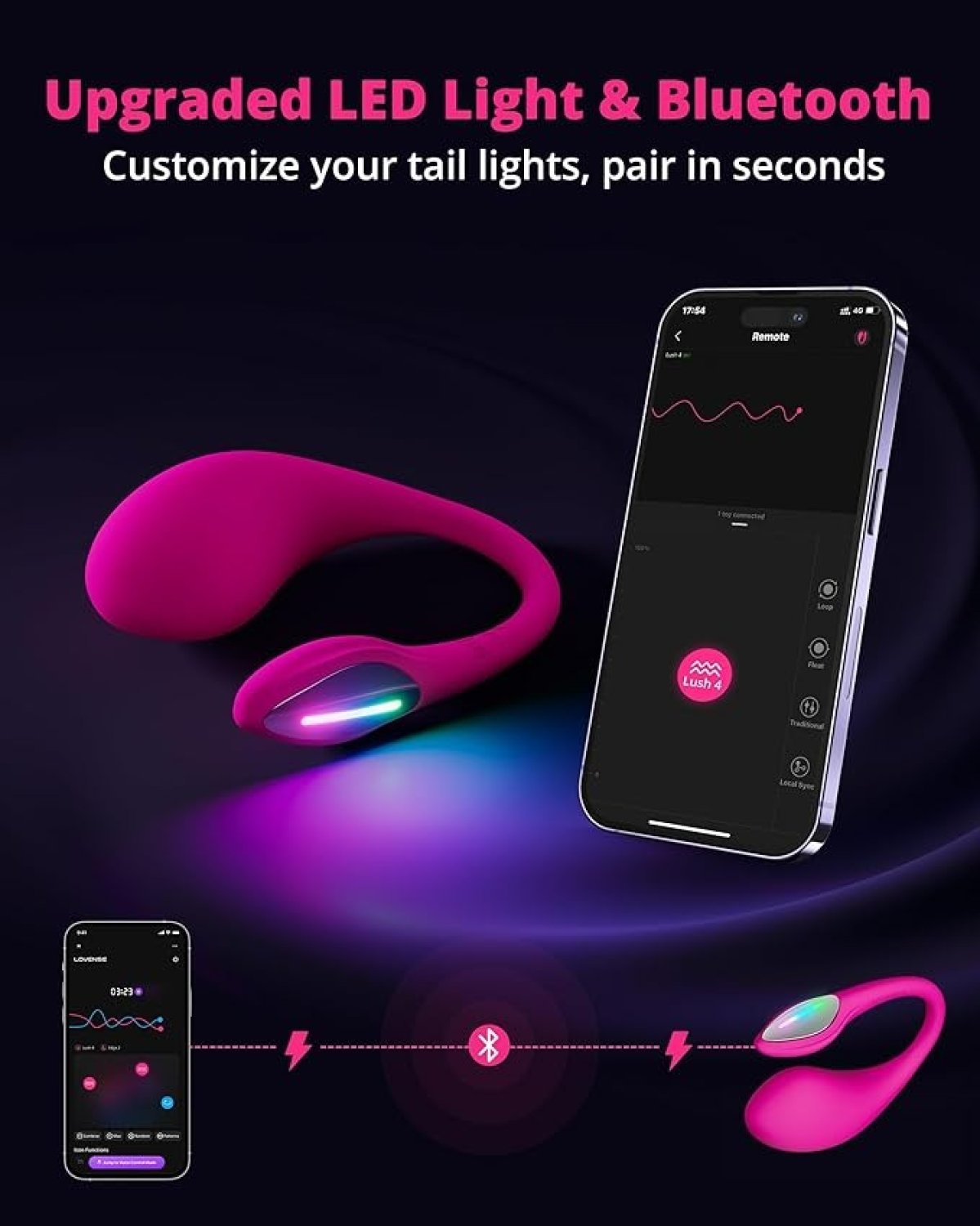 Lovense Lush 4 Telefon&Tablet Kontrol Vibratör