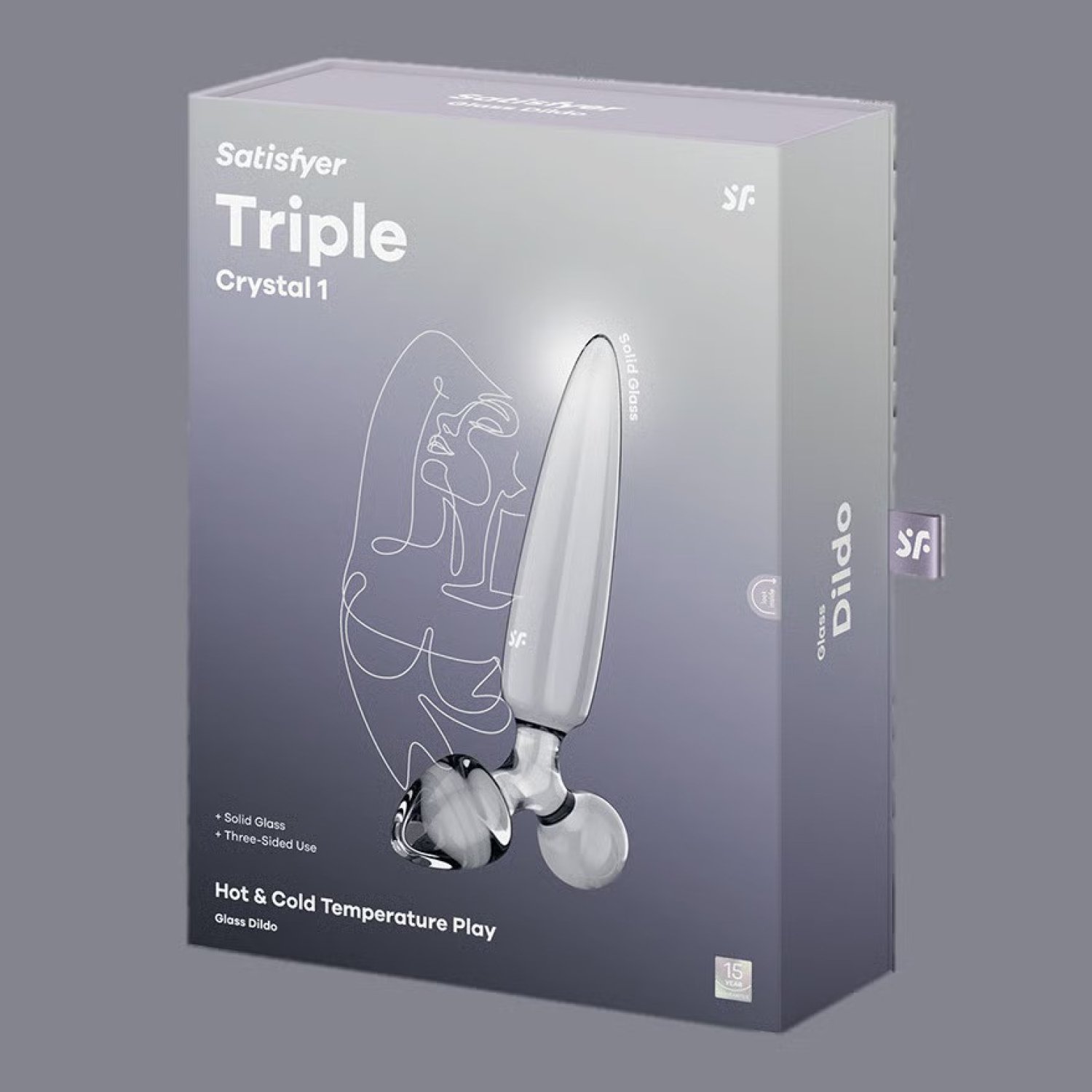 Satisfyer Triple Crystal 1 Cam Plug Dildo