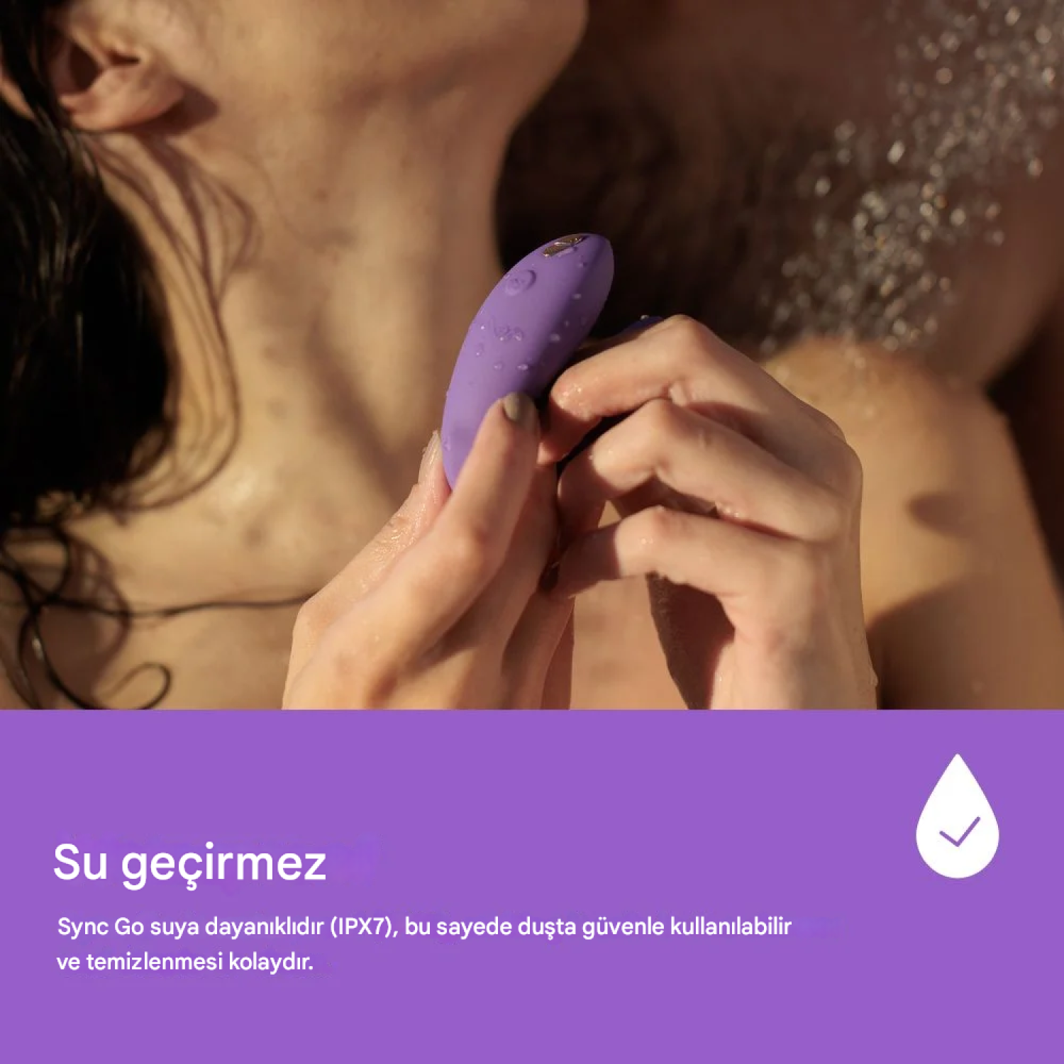 We-Vibe Sync Go Giyilebilir Mor Vibratör