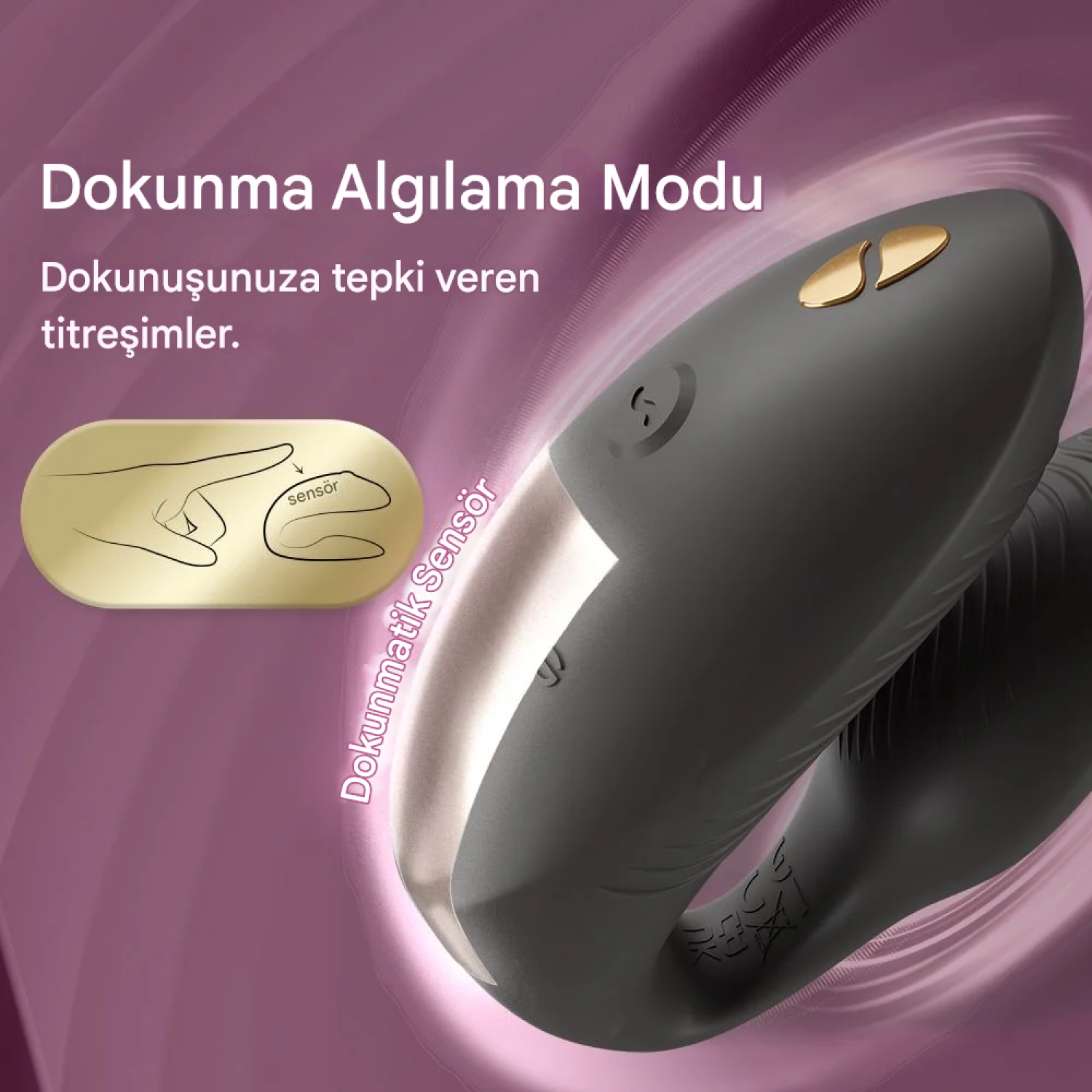 We-Vibe Chorus Pro Satin Black Uygulama ve Uzaktan Kumandalı Çift Vibratörü