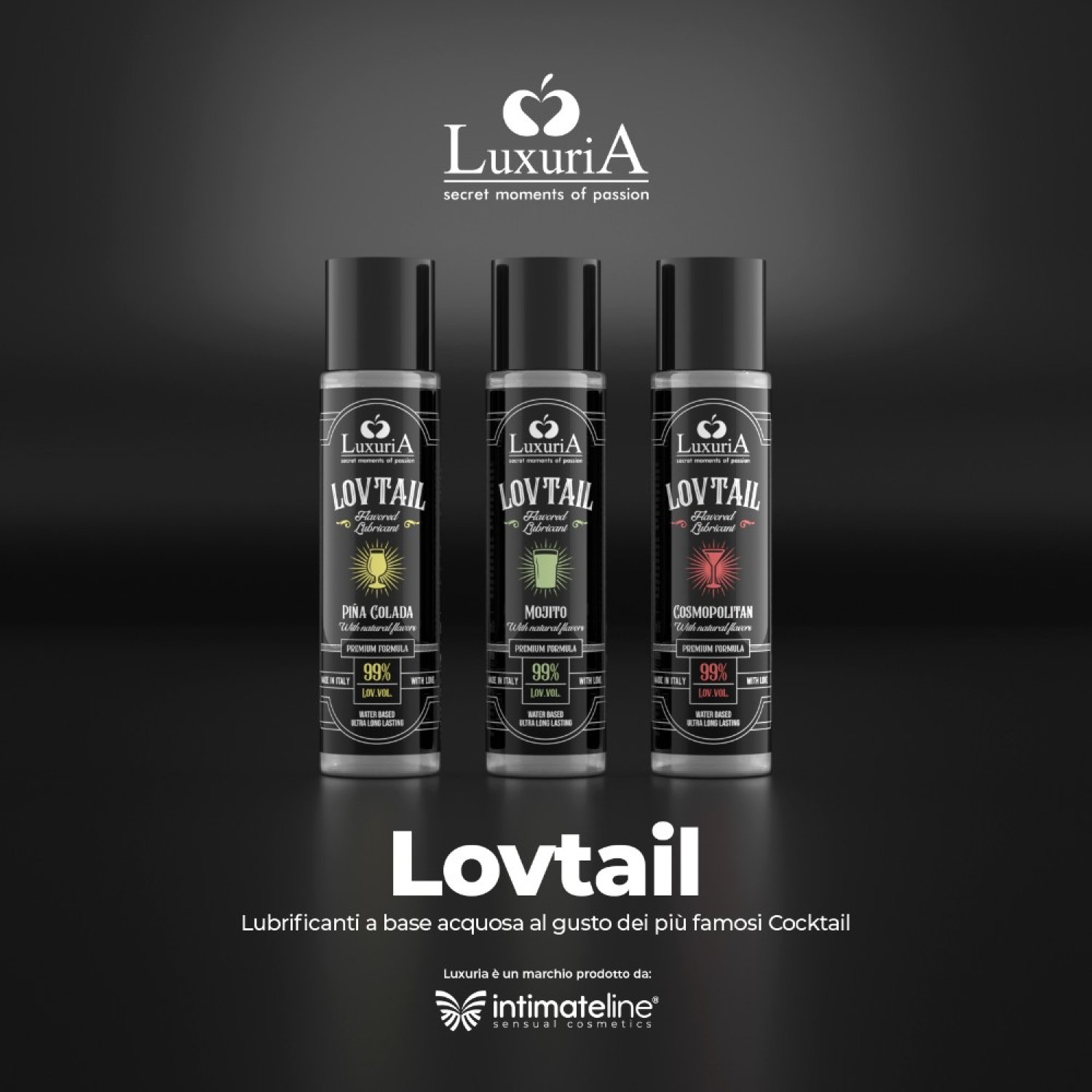 İntimateline Luxuria Lovtail Pina Colada Aromalı 60 ml Kayganlaştırıcı Jel