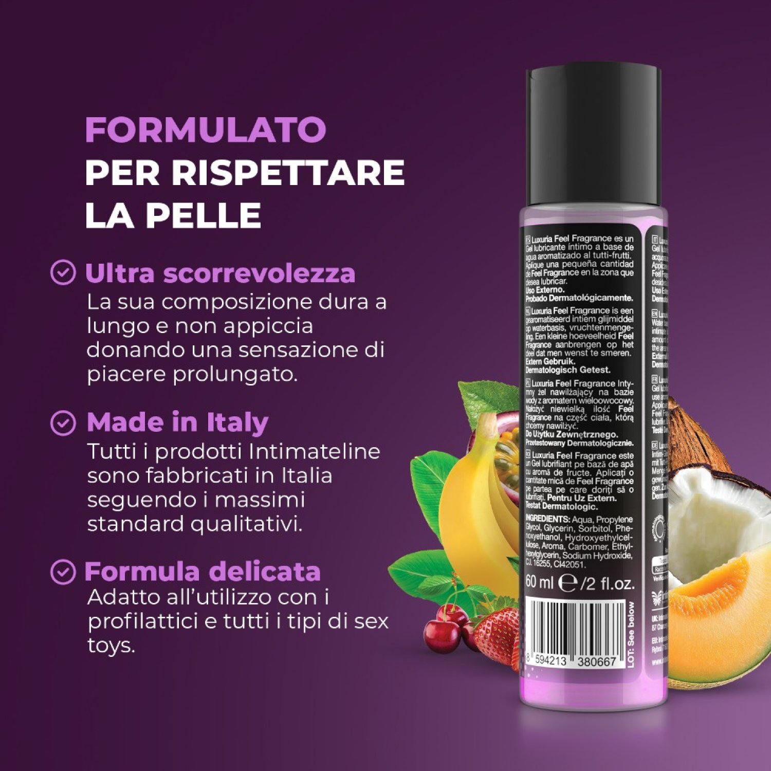 İntimateline Luxuria Feel Tutti Frutti 60 ml Kayganlaştırıcı Jel