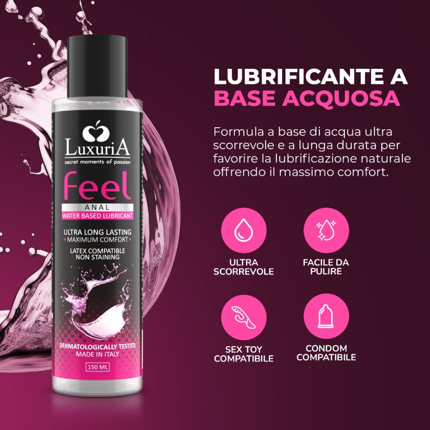 İntimateline Luxuria Feel Anal 150 ml Kayganlaştırıcı Jel