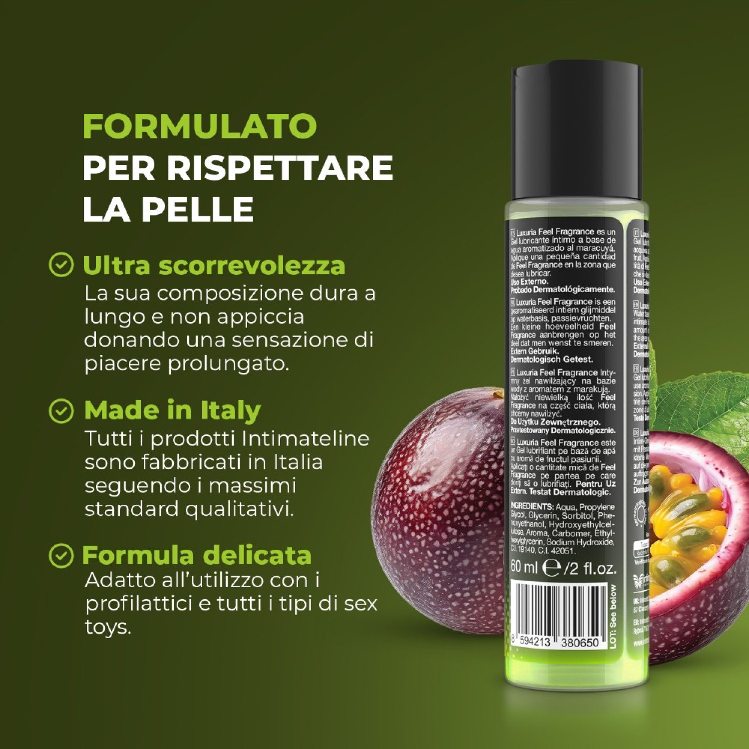 İntimateline Luxuria Feel Passion Fruit Aromalı 60 ml Kayganlaştırıcı Jel