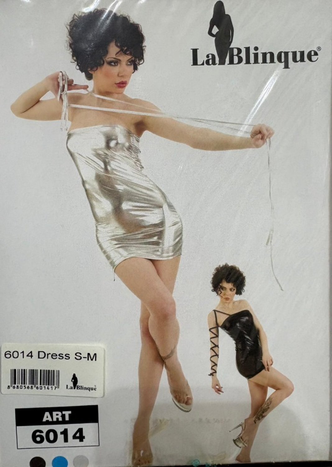 La Blinque Gümüş Renk Mini Elbise 