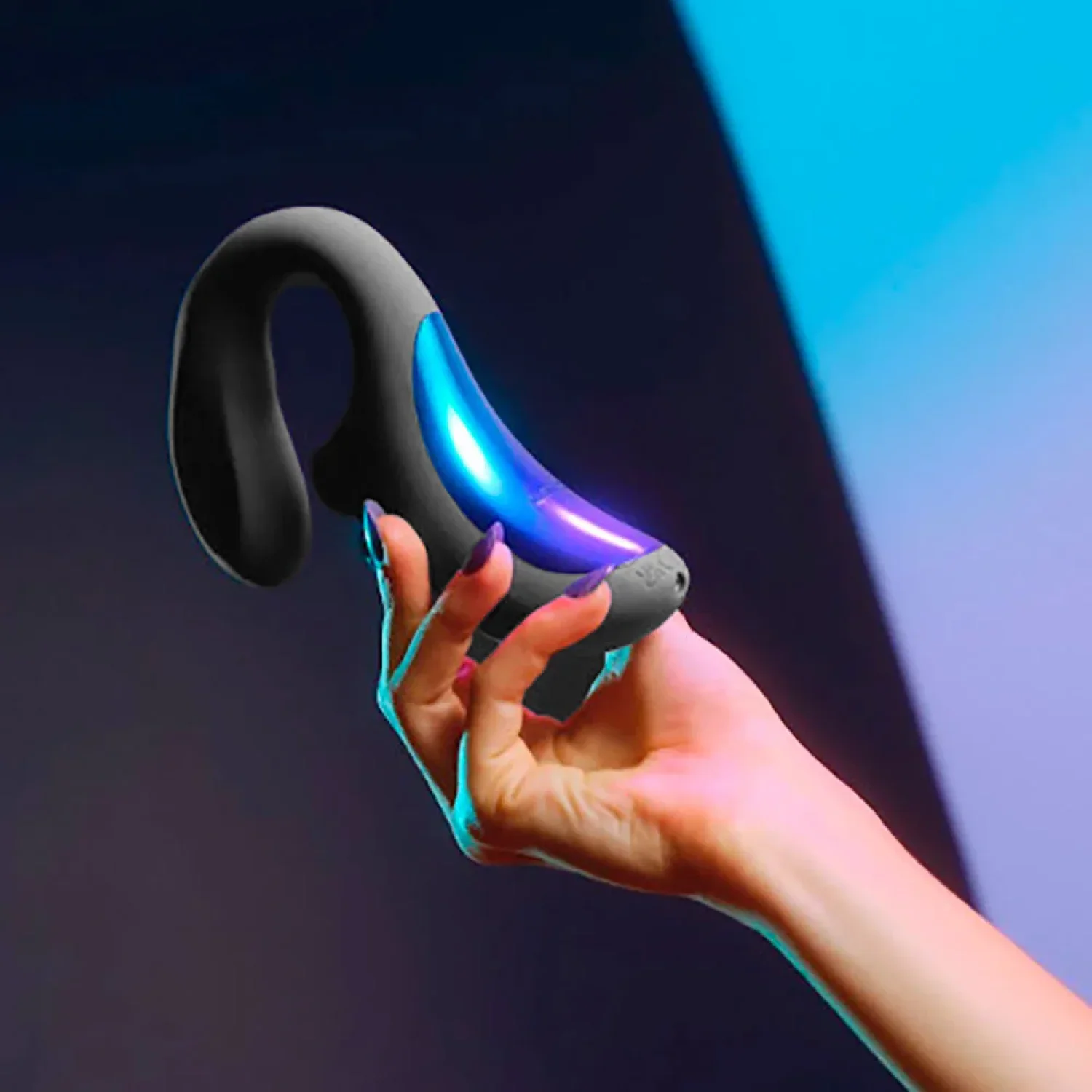 Lelo Enigma Wave Cyber Mor Klitoris Uyarıcı Siyah Vibratör (KUTU HASARLI)