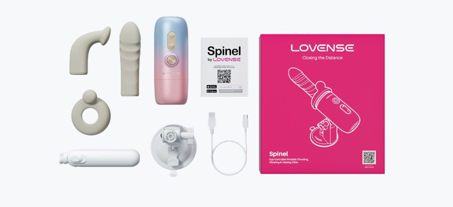 Lovense Spinel App Kontrol Titreşimli Isıtmalı Ve Git Gel Hareketli Seks Makinesi