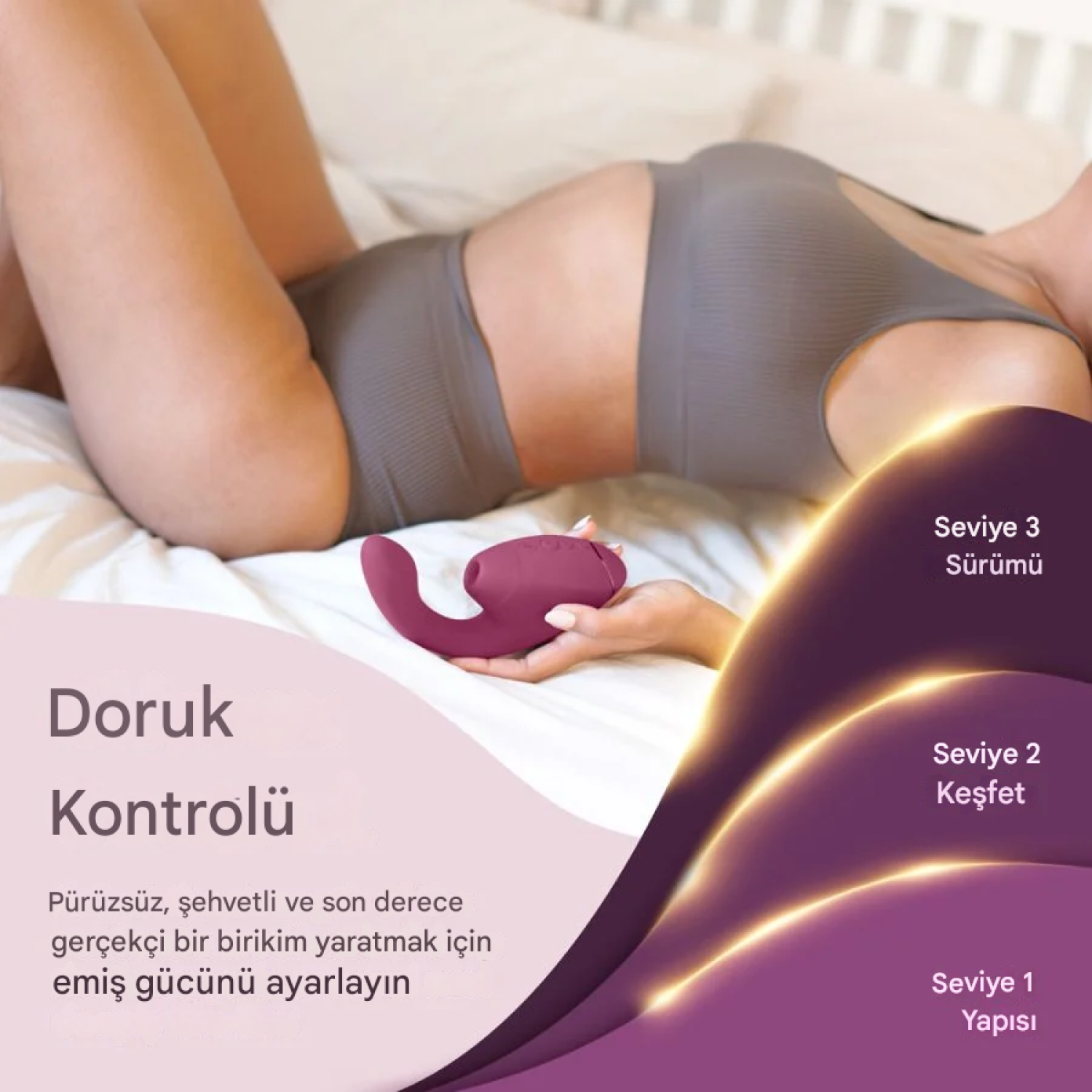 Womanizer Next Duo Dusky Pink 3D Pleasure Air ile Klitoral ve G Noktası Vibratör