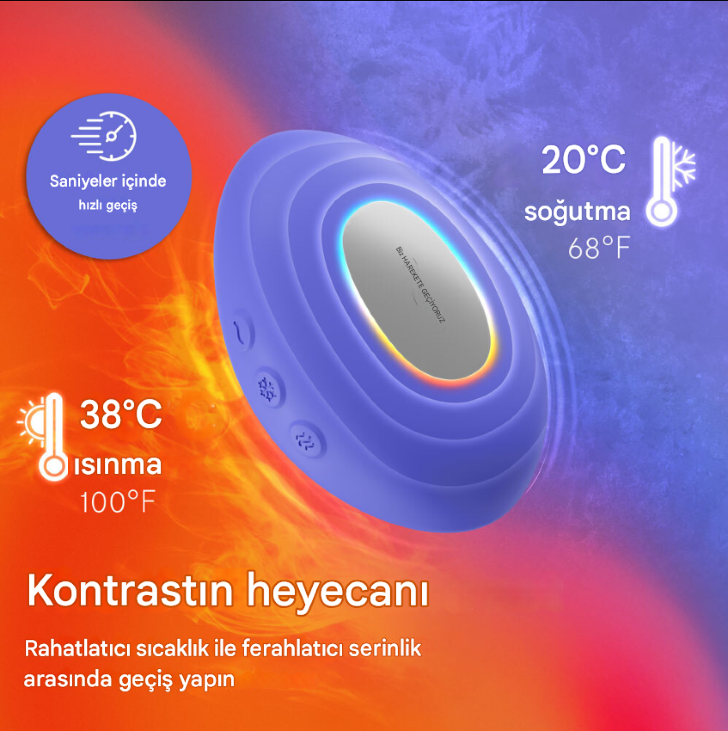 We-Vibe Temp Lavender Blue Isı Duyarlı Mini Vibratör