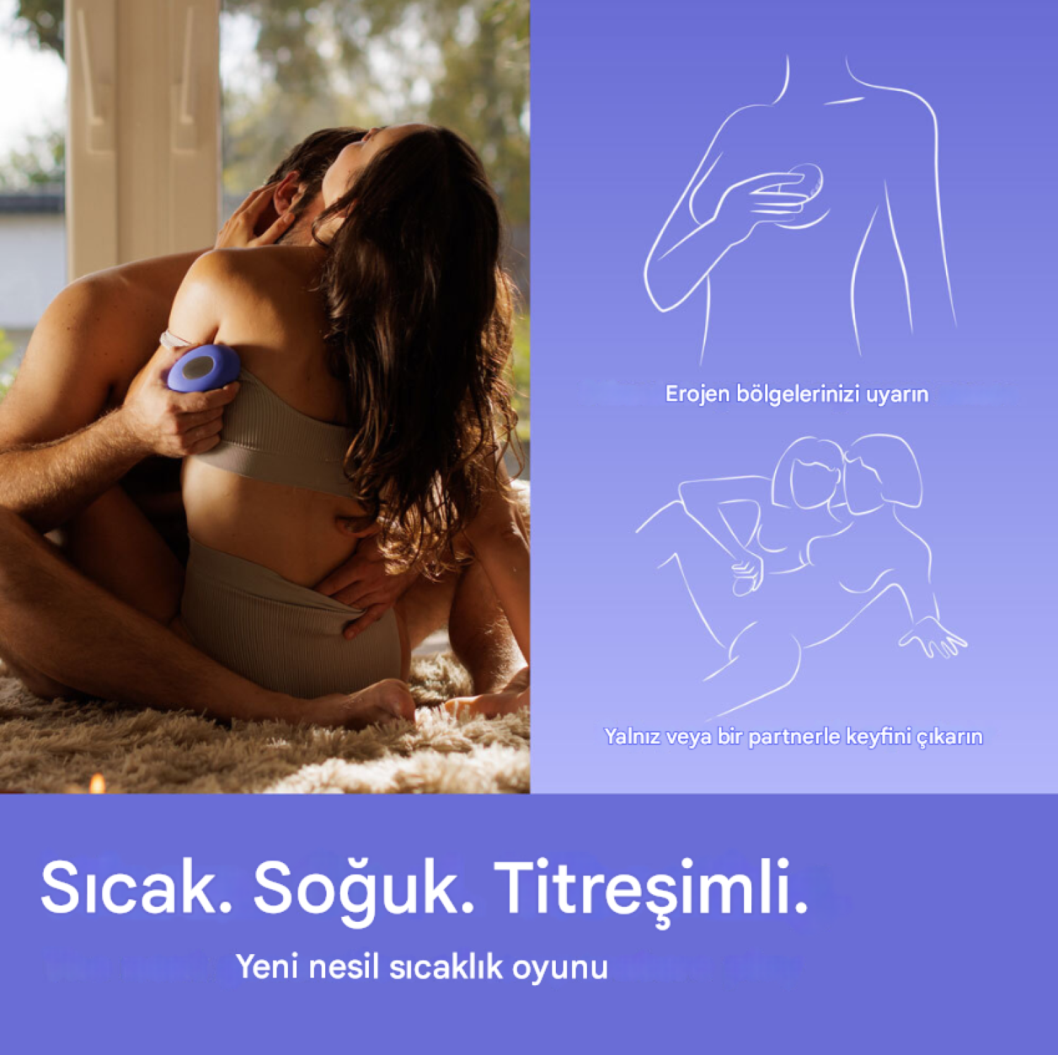 We-Vibe Temp Lavender Blue Isı Duyarlı Mini Vibratör