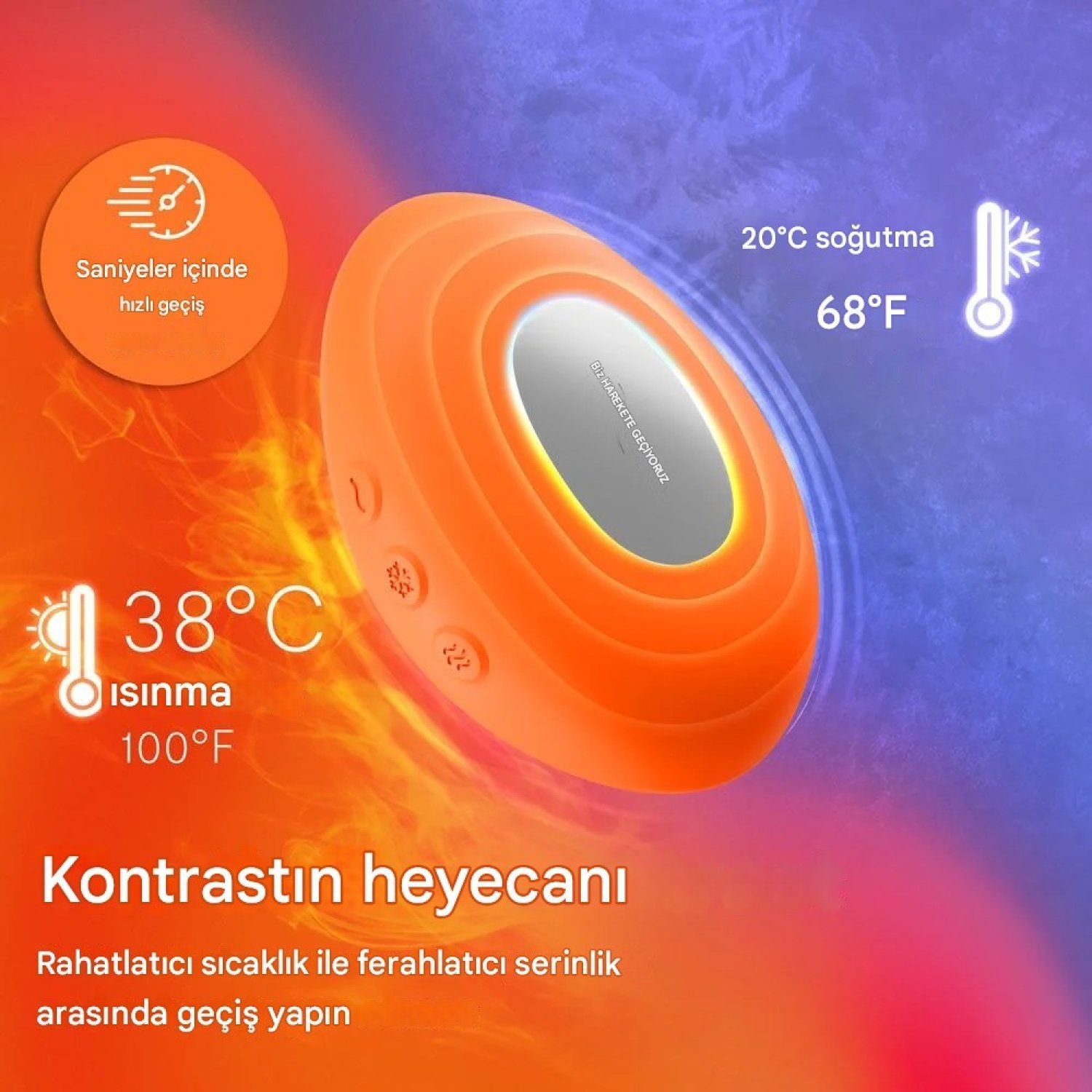 We-Vibe Temp Tangerine Isı Duyarlı Mini Vibratör	