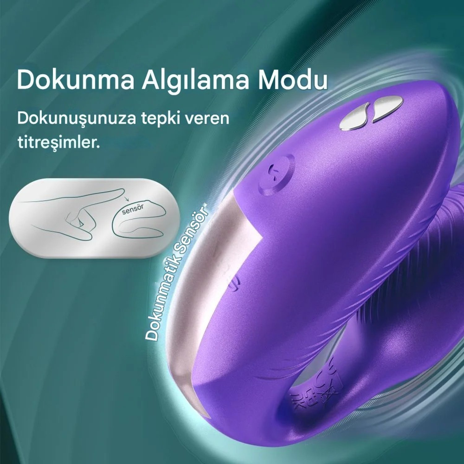 We-Vibe Chorus Pro Vibrant Future Dusk Uygulama ve Uzaktan Kumandalı Çift Vibratörü