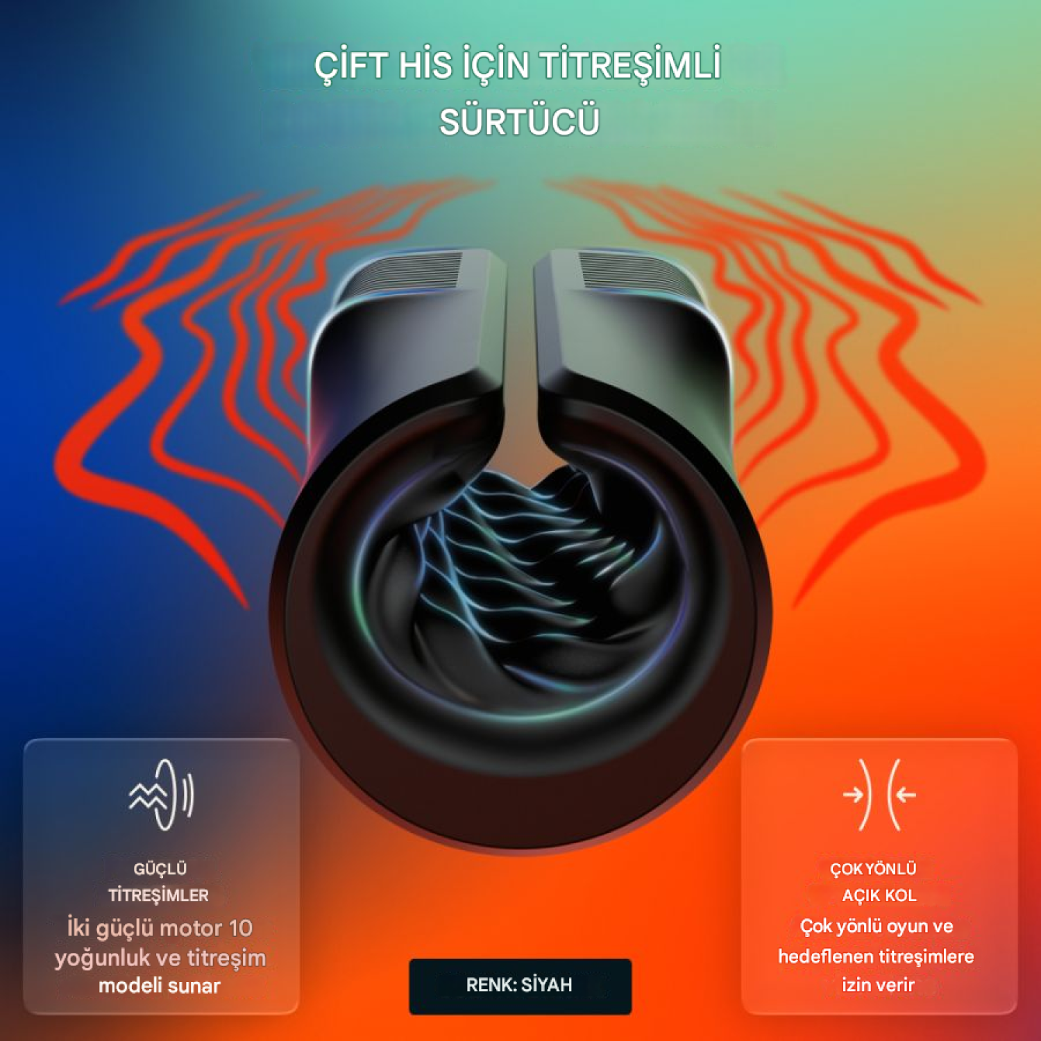 Arcwave Zing Siyah Güçlü Titreşimli Otomatik Mastürbatör