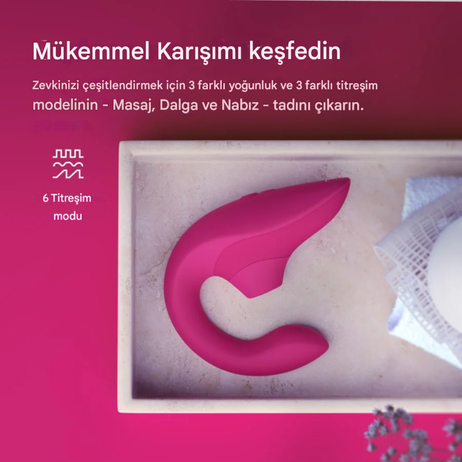 Womanizer Blend Pink Air Pleasure G-Noktası ve Klitoral Rabbit Vibratör ​
